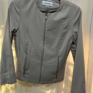 Calvin Klein Women's Taupe Blazer